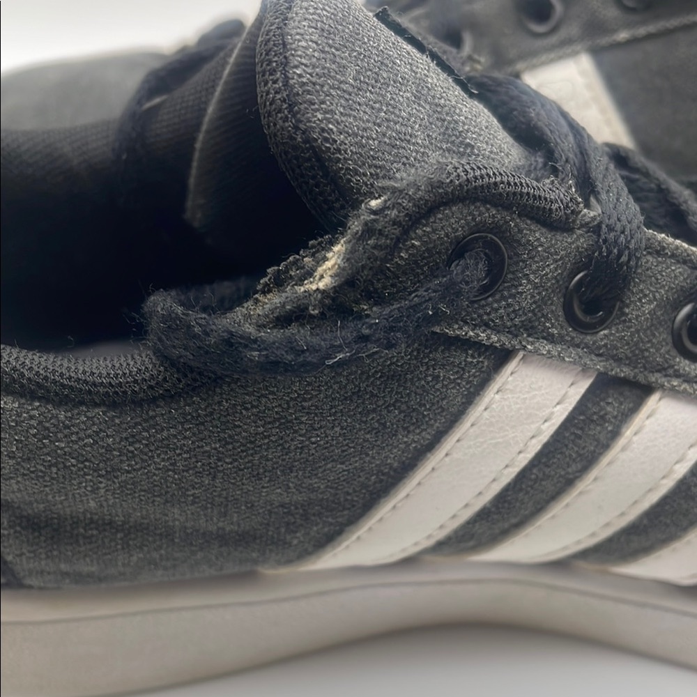 Adidas Men's Gray and White Sneakers - Picture 4 of 10